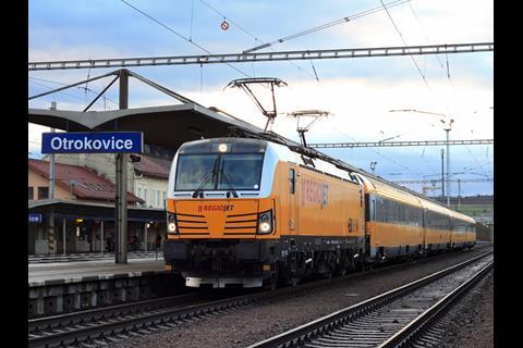 RegioJet is to introduce four daily Wien – Břeclav – Brno – Praha return services from December 2017.